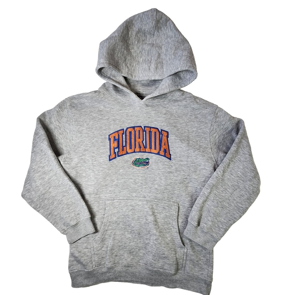 Florida Gators Hoodie Sweatshirt Pullover NCAA Collegiate Gray L Fan Football